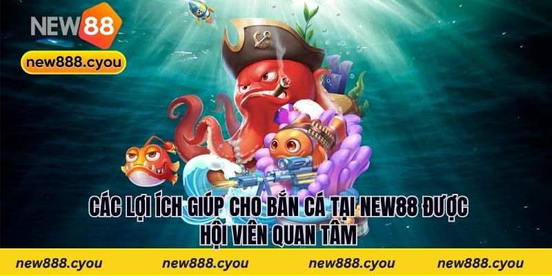 Các lợi ích giúp cho bắn cá tại New88 được hội viên quan tâm